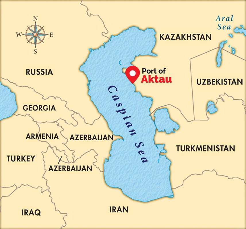Каспийское море города