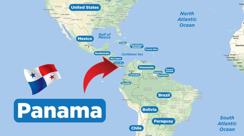 Map of Panama