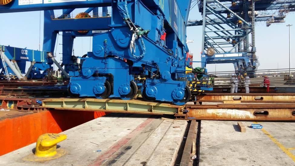 Discharging STS cranes for the new berth at RSGT Container Terminal