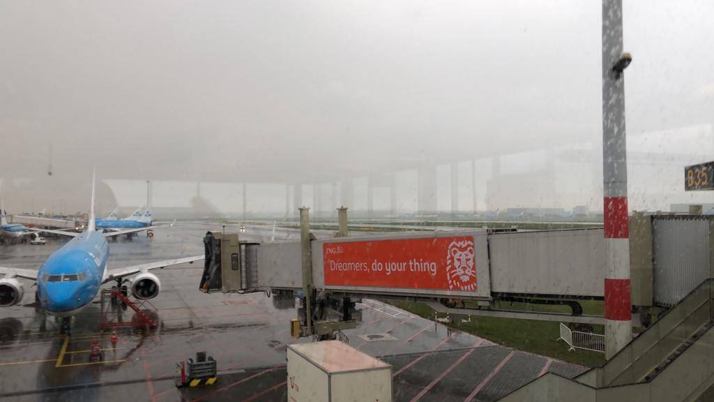 eerie weather on flight day