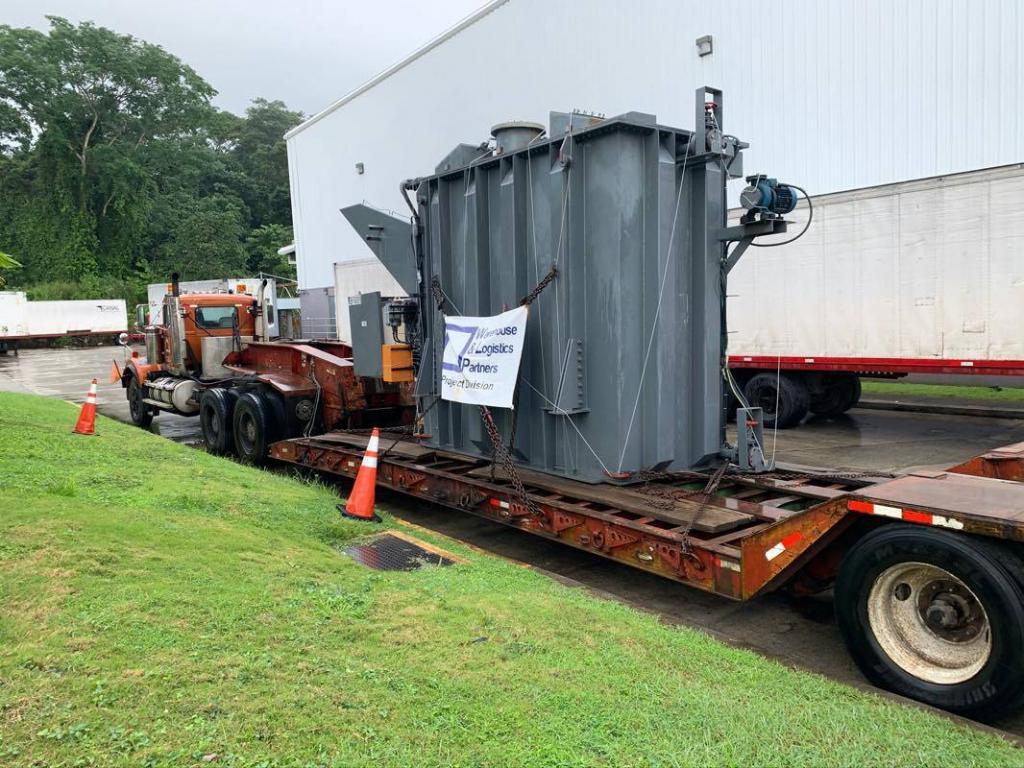 Transformer on low-bed trailer WLP Panama