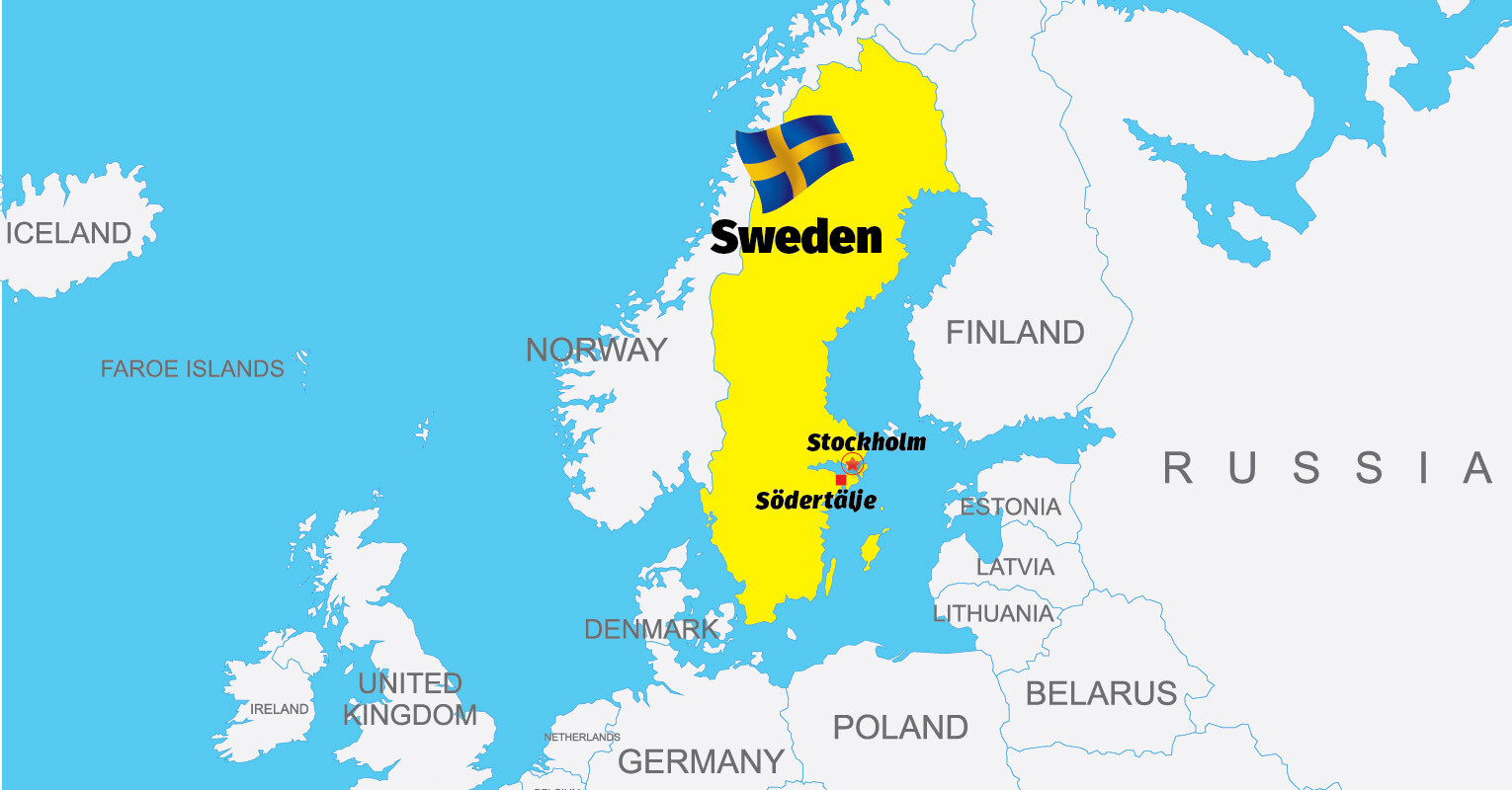 Sweden-Södertälje-Map