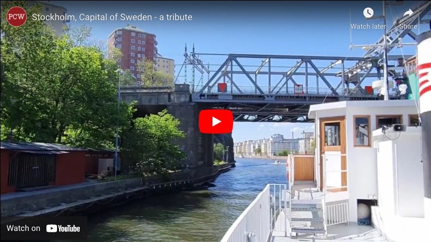 Relaxing ferry ride in Stockholm