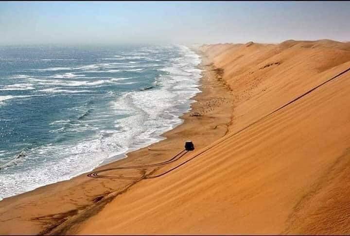Sand and Ocean in Mauritania