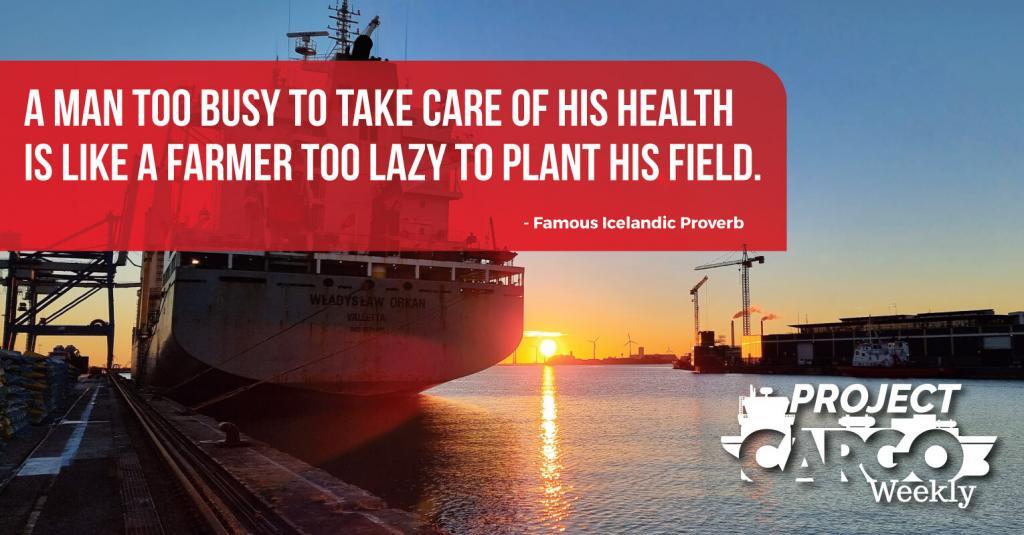 A man too busy to take care of his health is like a farmer too lazy to plant his field.