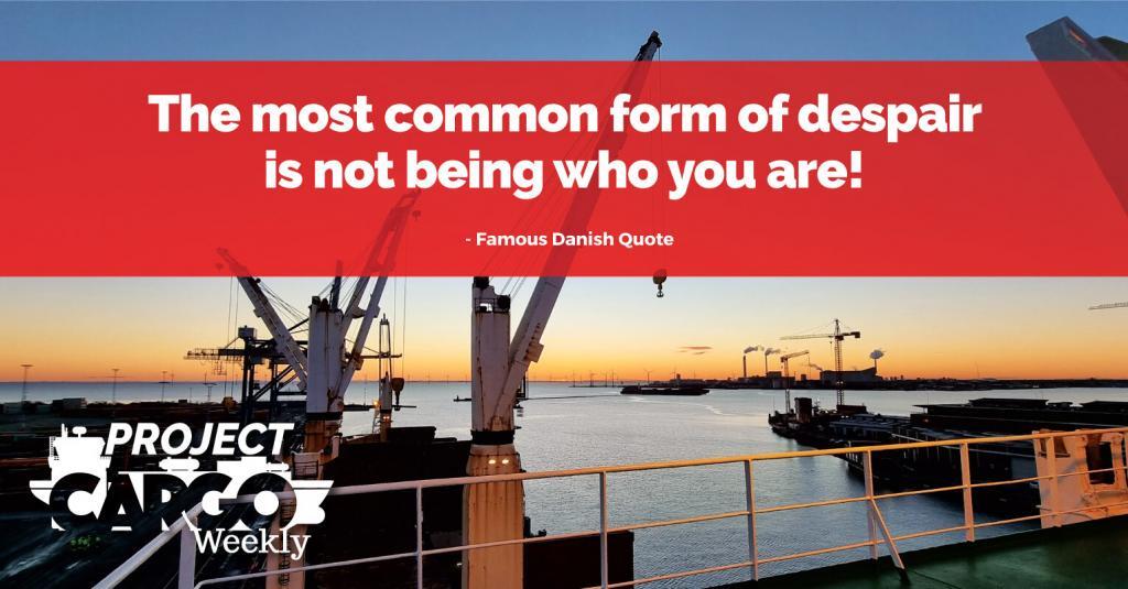 The most common form of despair is not being who you are!