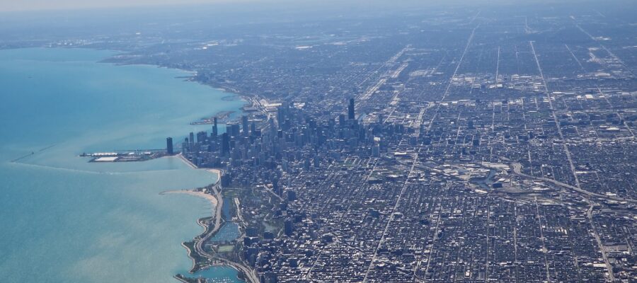 Departing-Chicago-Flying-Over-Lake-Michigan