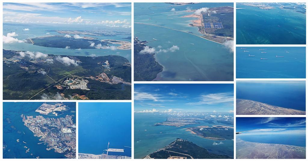Flying back from Singapore on the DAY flight made for a wonderful show.