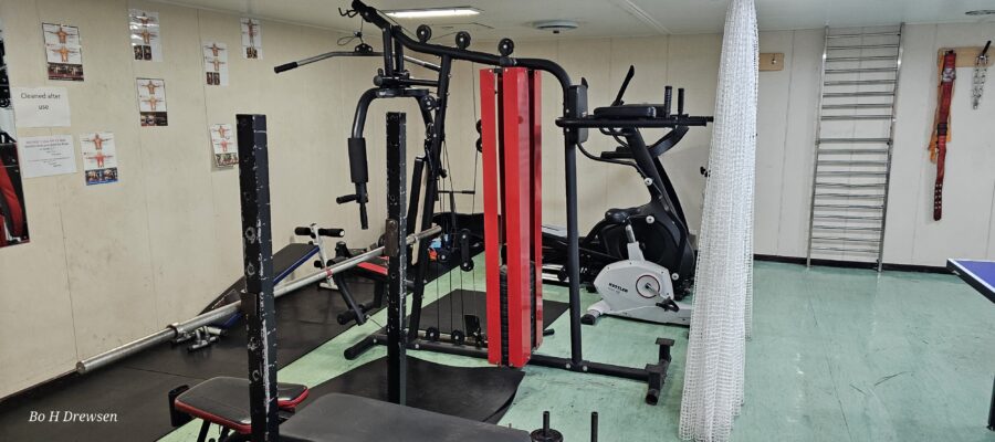 mv Bright Sky exercise equipment