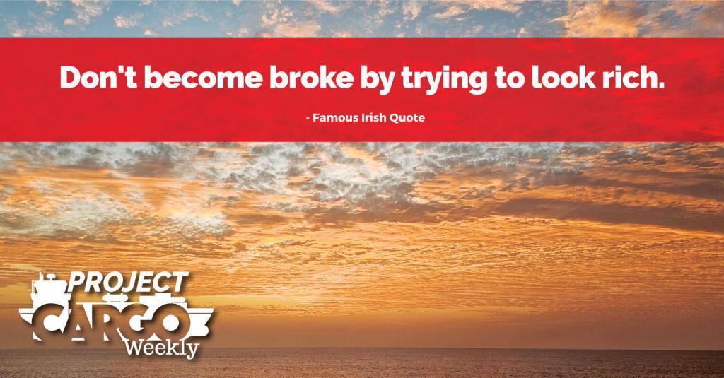 Don't become broke by trying to look rich.