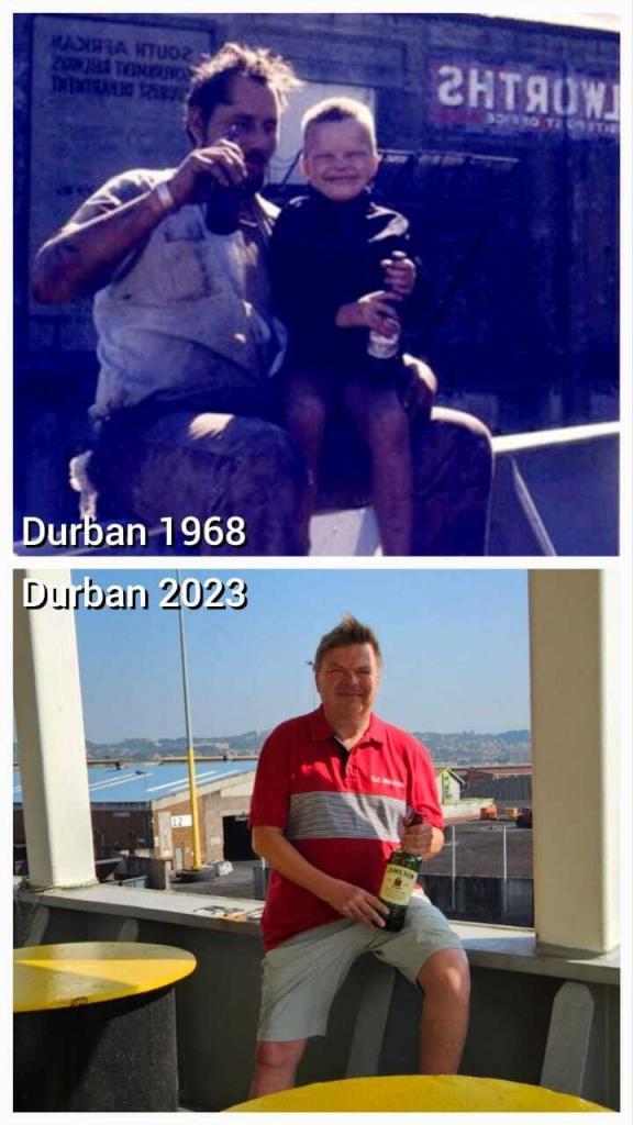 Bo Drewsen in Durban 55 years apart