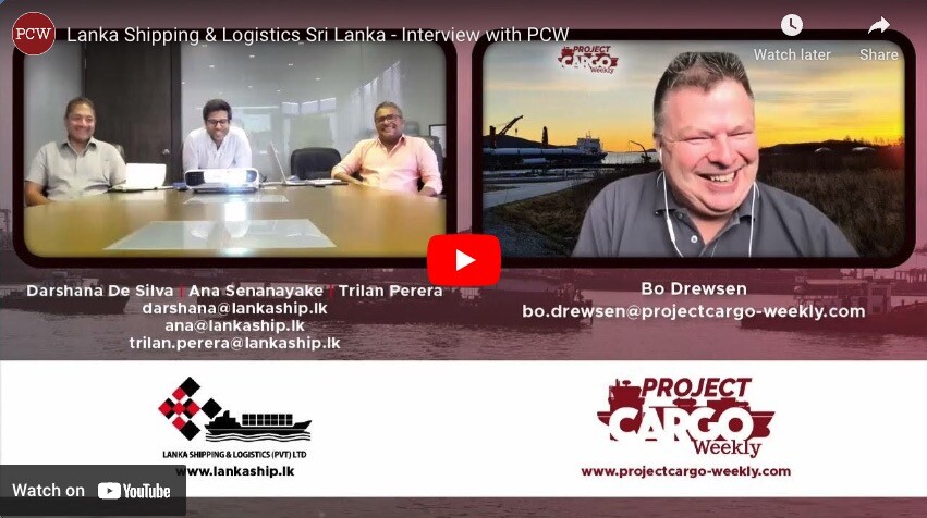 Mr. Ana Senanayake, Managing Director, Mr. Trilan Perera, Director Agency and Mr. Darshana, GM of Business Development at Lanka Shipping & Logistics Sri Lanka were interviewed by Bo H. Drewsen, Editor in Chief at 