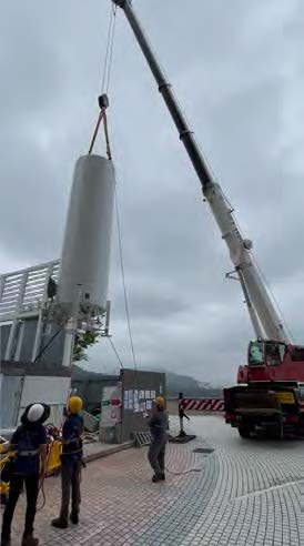 Tanks Delivery and Erection at Hospital 04