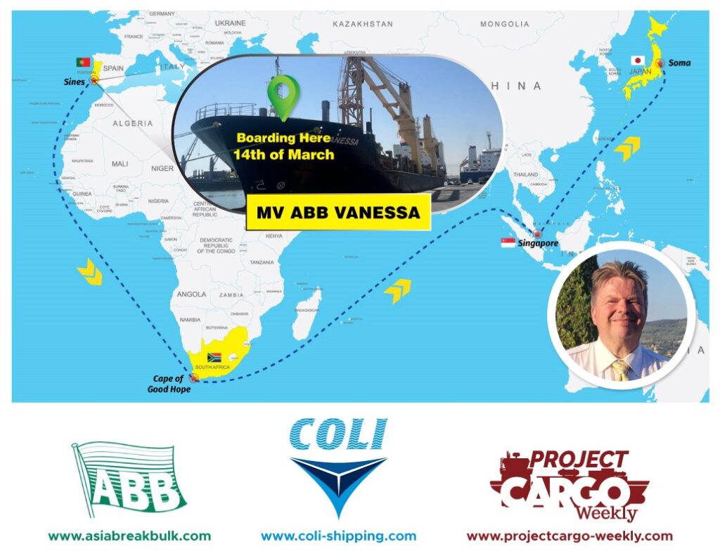 MV ABB VANESSA voyage as passenger