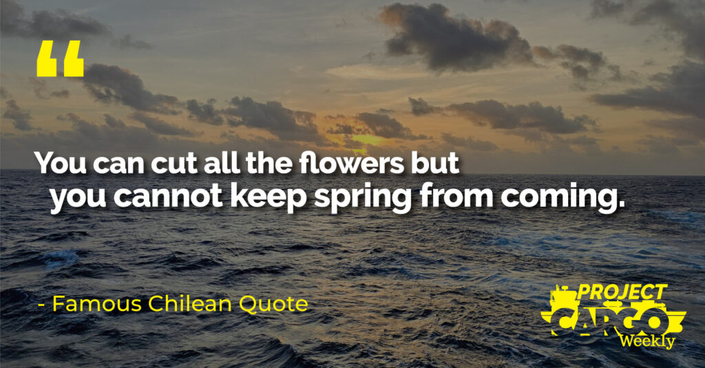 You can cut all the flowers but you cannot keep spring from coming.