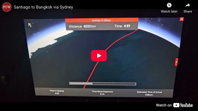 Santiago to Bangkok via Sydney