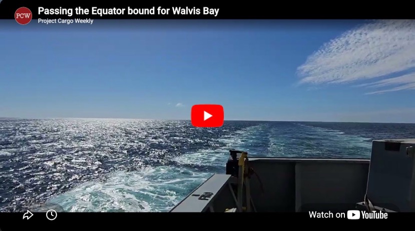 Passing the Equator bound for Walvis Bay