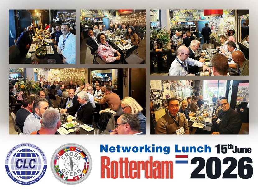 Rotterdam networking lunch for CLC Projects and Cross Ocean networks 2026
