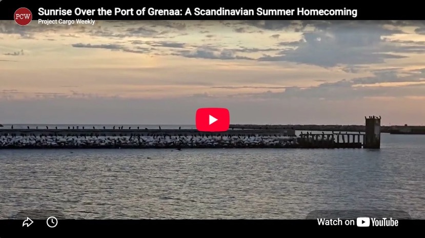 Sunrise Over the Port of Grenaa: A Scandinavian Summer Homecoming